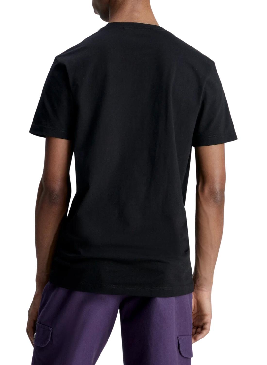 T-Shirt Calvin Klein Monologo Preto para Homem