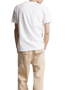 T-Shirt Tommy Jeans Circle Branco para Homem