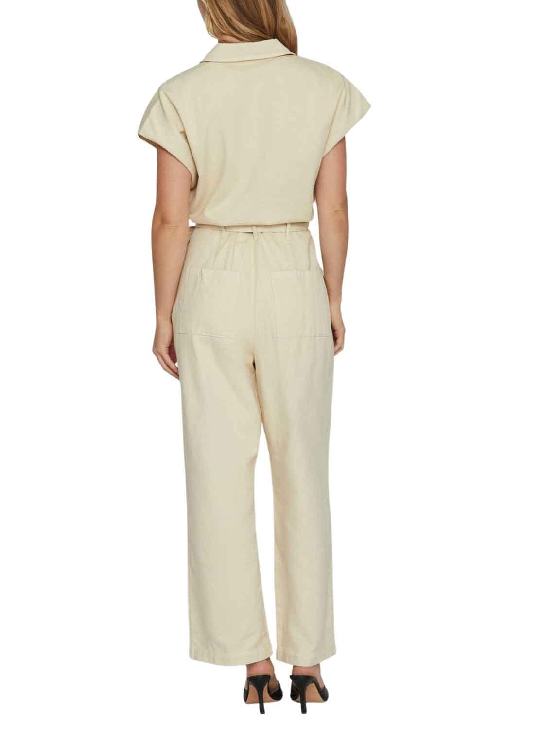 Jumpsuit Vila Tilo Bege para Mulher