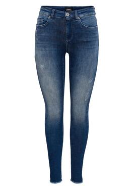 Calças Jeans Only Blush Azul Marinho para Mulher