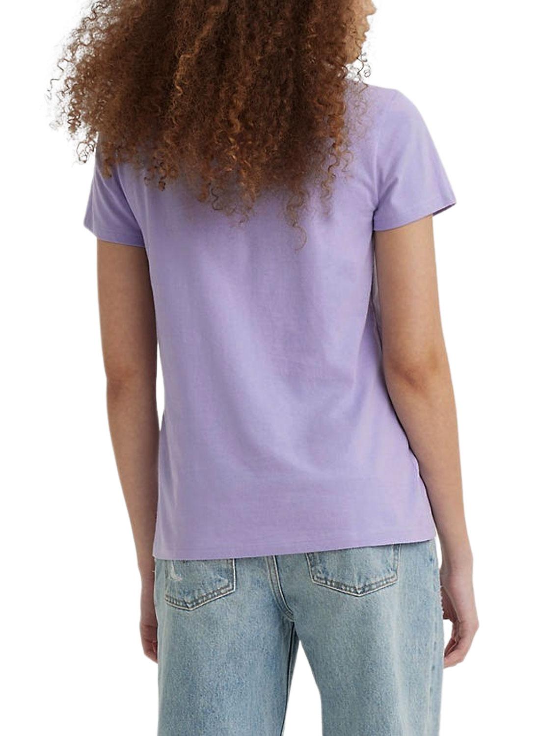 T-Shirt Levis Quilt Morado para Mulher