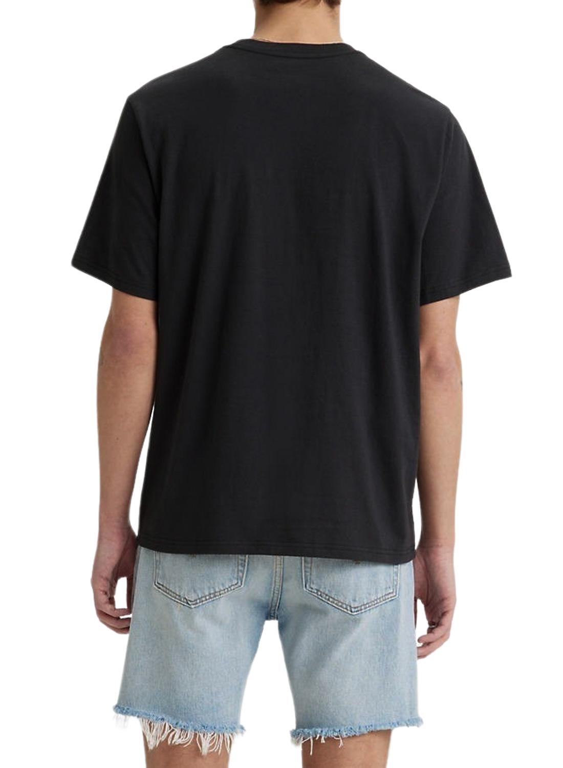 T-Shirt Levis Archival Preto para Homem