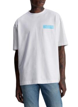 T-Shirt Calvin Klein OverLogo Branco para Homem
