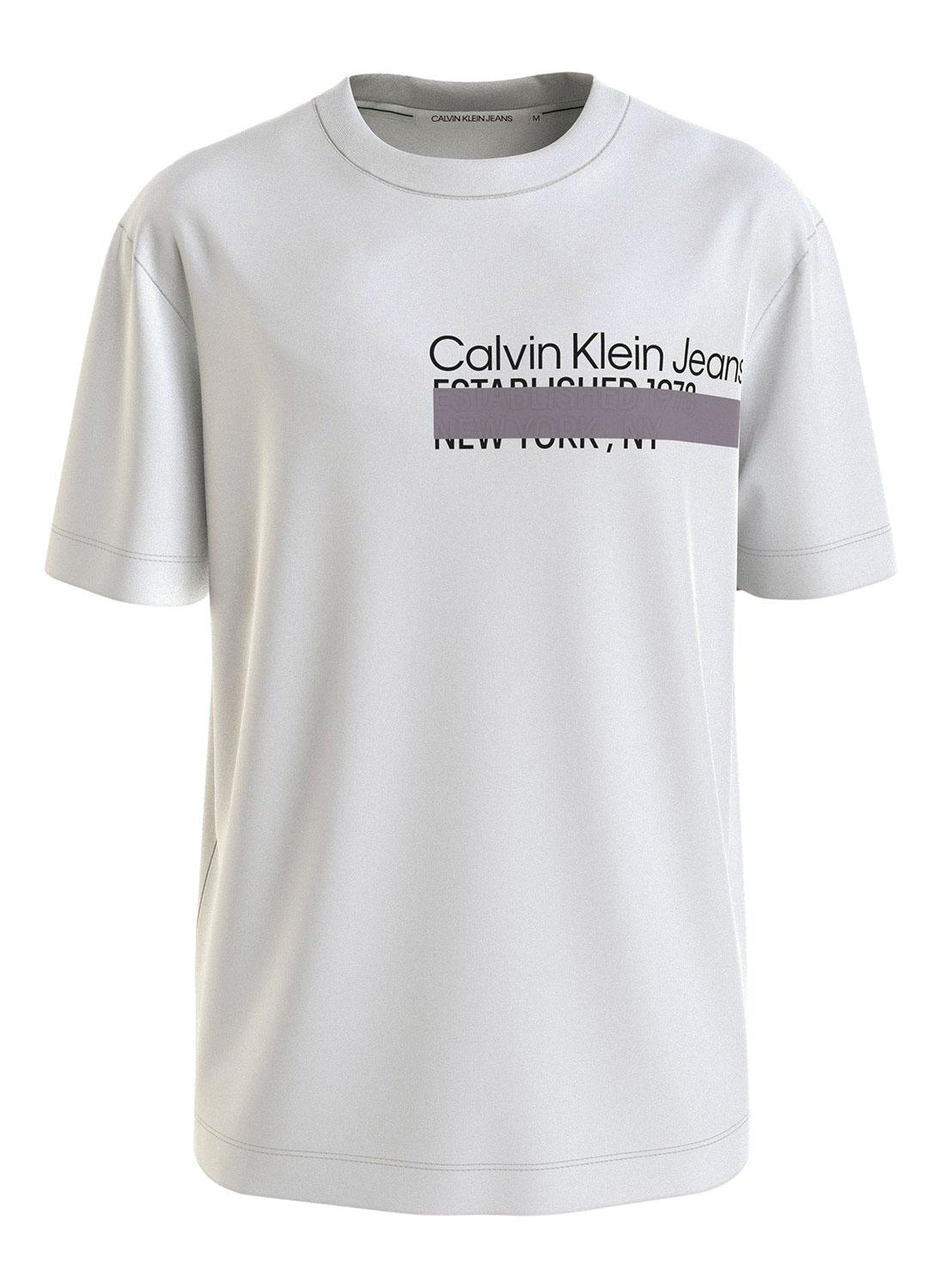 Endereço Calvin Klein T-Shirt Branco para Homem