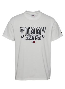 T-Shirt Tommy Jeans Entry Branco para Homem