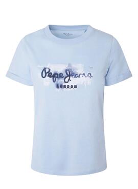 T-Shirt Pepe Jeans Goldie Azul para Mulher