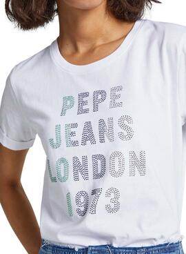 T-Shirt Pepe Jeans Agnes Branco para Mulher