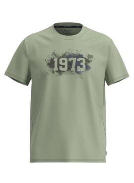 T-Shirt Pepe Jeans Ovingdean Verde para Homem