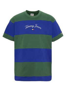 T-Shirt Tommy Jeans Serif Azul Marinho para Homem