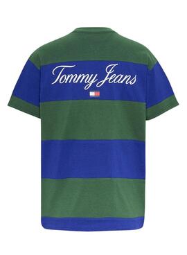 T-Shirt Tommy Jeans Serif Azul Marinho para Homem