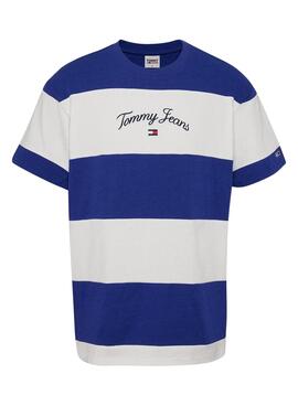 T-Shirt Tommy Jeans Serif Branco para Homem