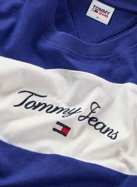 T-Shirt Tommy Jeans Serif Branco para Homem