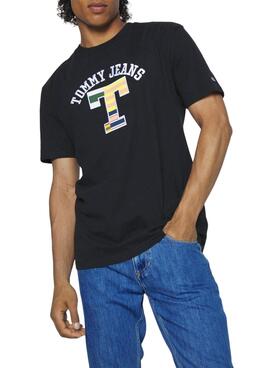 T-Shirt Tommy Jeans TJ Preto para Homem