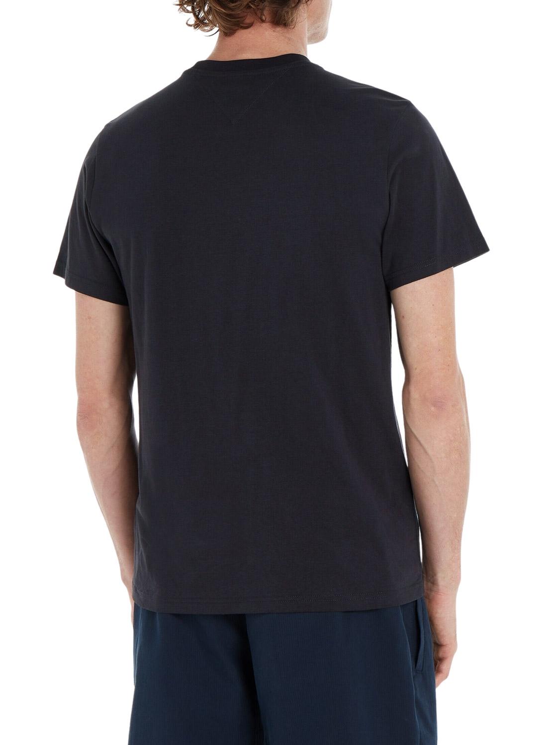 T-Shirt Tommy Jeans Carta Azul Marinho para Homem