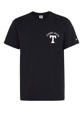 T-Shirt Tommy Jeans Carta Azul Marinho para Homem