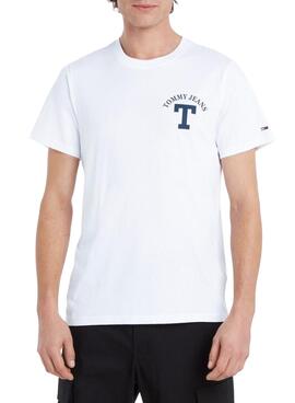 T-Shirt Tommy Jeans Carta Branco para Homem