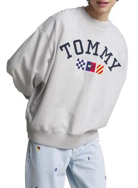 Sweat Tommy Jeans Archive Cinza para Homem