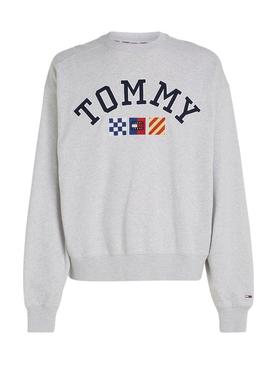 Sweat Tommy Jeans Archive Cinza para Homem