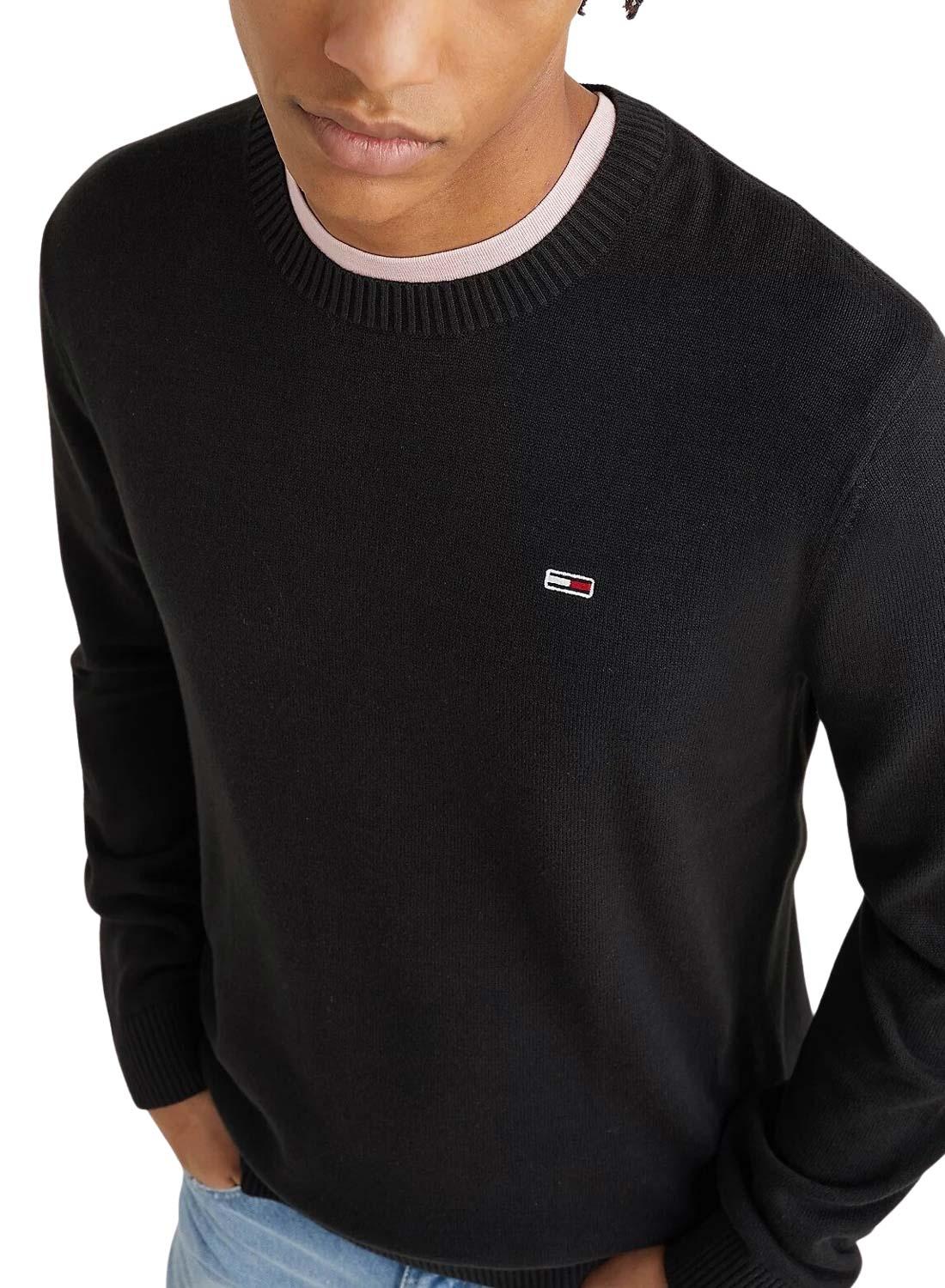 Sweat Tommy Jeans Light Preto para Homem