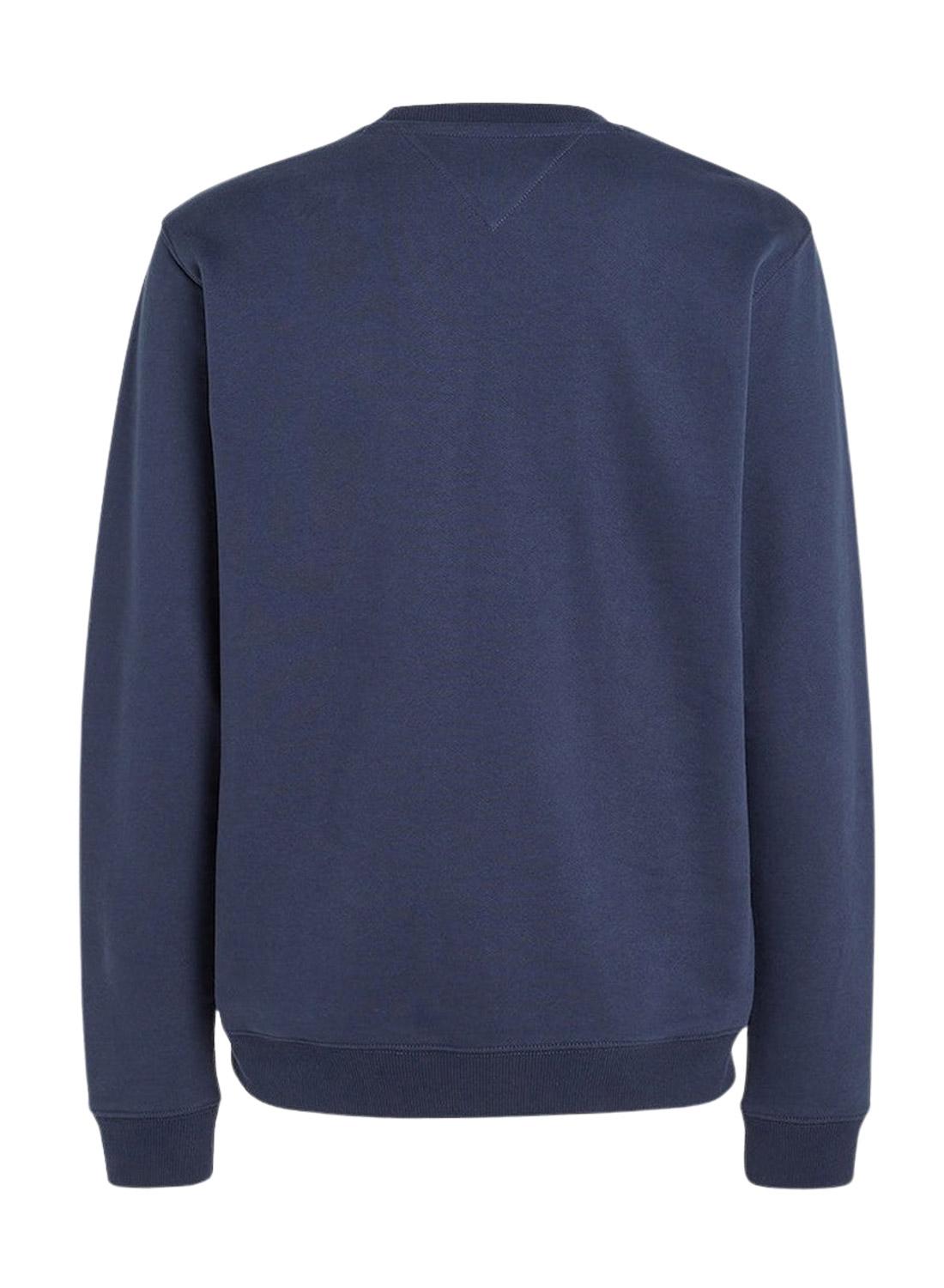 Sweat Tommy Jeans Reg Crew Azul Marinho para Homem