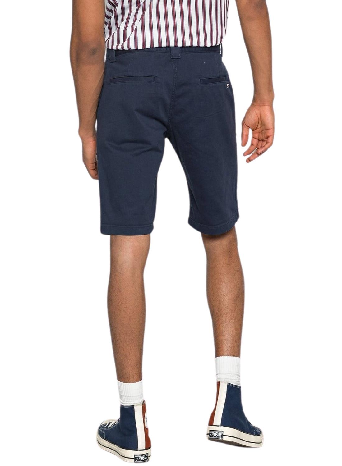 Bermuda Tommy Jeans Scanton Chino Azul Marinho Homem