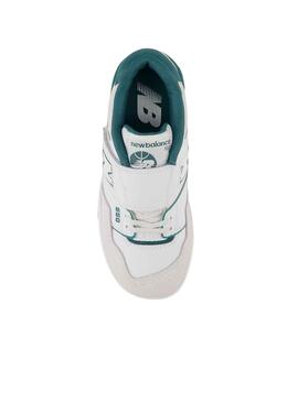 Sneakers New Balance 550 Branco Verde Menino e Menina