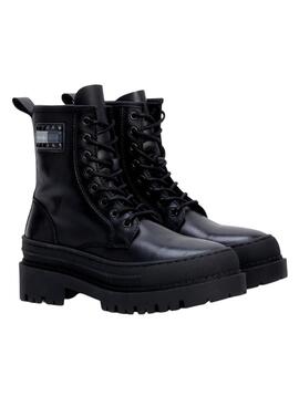 Botas Tommy Jeans Foxing Iel Preto para Mulher