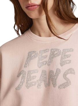 Sweat Pepe Jeans Bailey Rosa para Mulher
