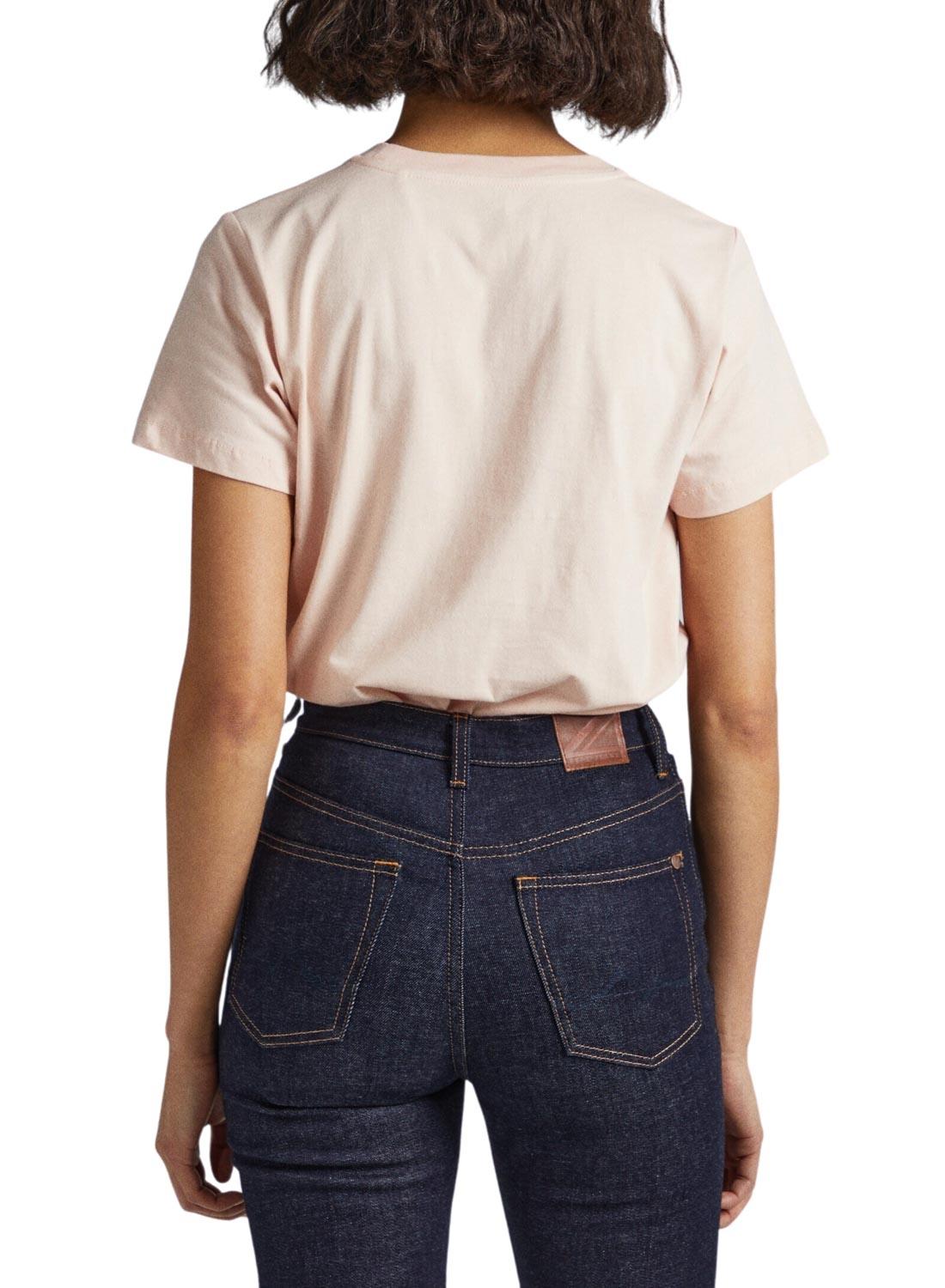 T-Shirt Pepe Jeans Bria Rosa para Mulher