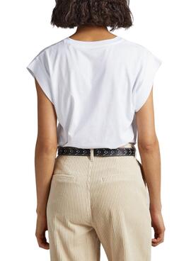T-Shirt Pepe Jeans Bianca Branco para Mulher