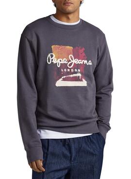 Sweat Pepe Jeans Melbourne Cinza para Homem