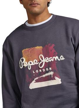 Sweat Pepe Jeans Melbourne Cinza para Homem