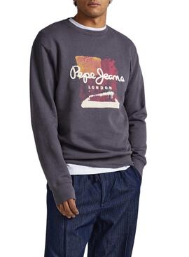 Sweat Pepe Jeans Melbourne Cinza para Homem