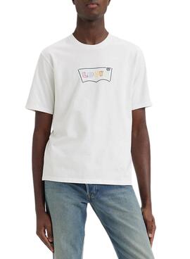 T-Shirt Levis Relaxed Fit Branco para Homem