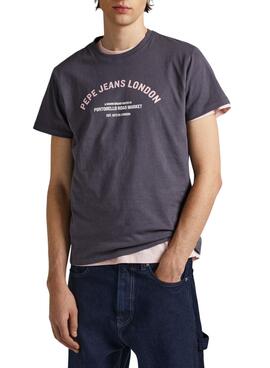 T-Shirt Pepe Jeans Waddon Cinza para Homem