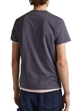 T-Shirt Pepe Jeans Waddon Cinza para Homem