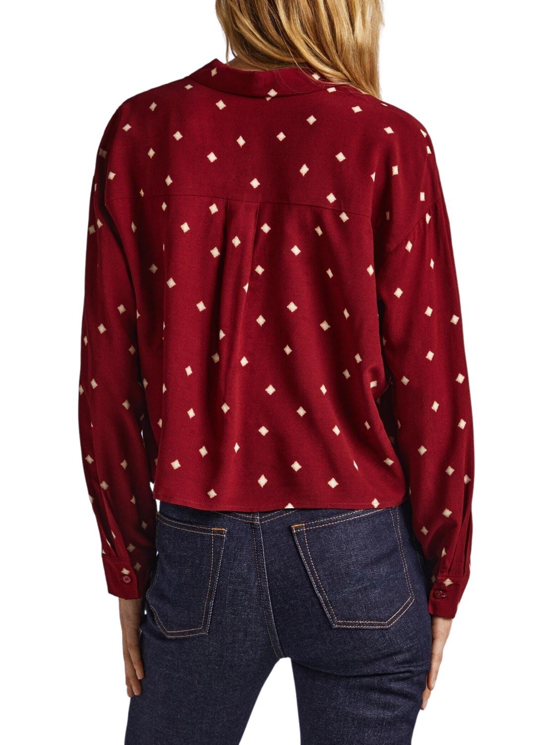 Camisa Pepe Jeans Gabesa Bordeaux para Mulher