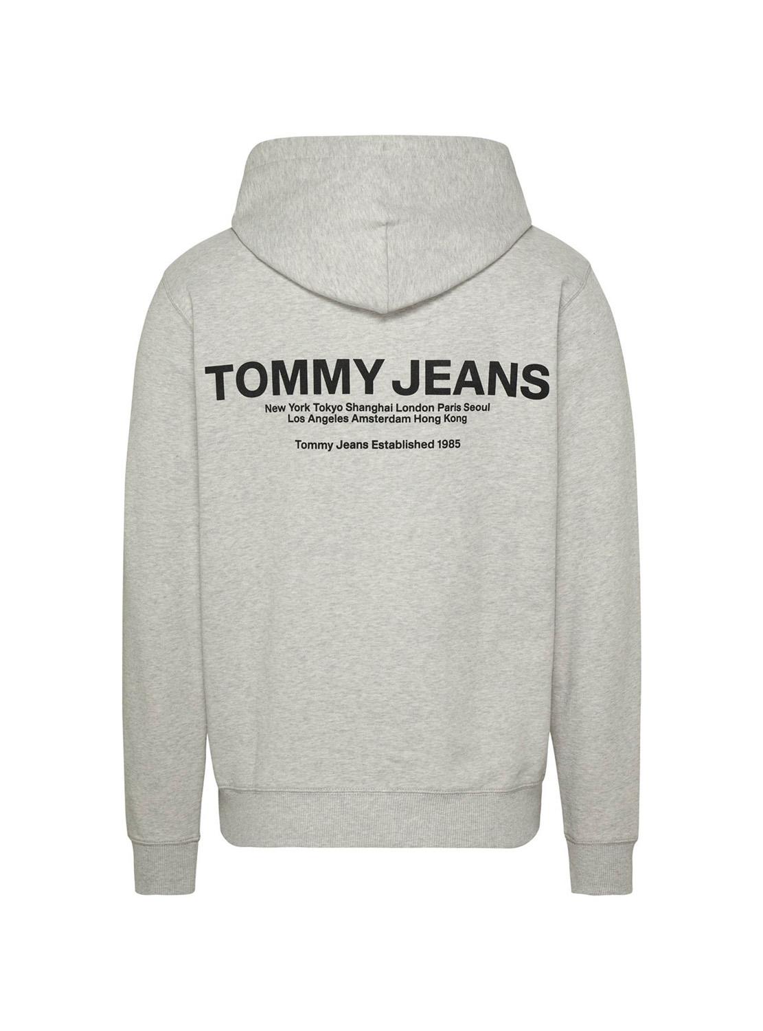 Sweat Tommy Jeans Entry Graphic Cinza Homem