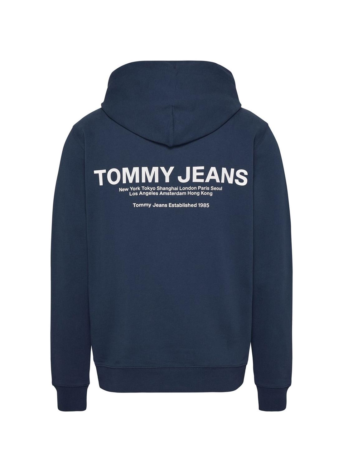 Sweat Tommy Jeans Entry Graphic Azul Marinho Homem