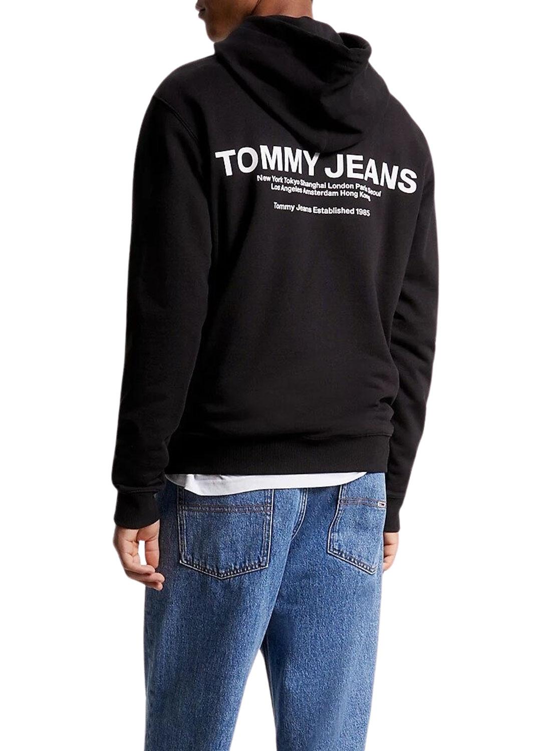 Sweat Tommy Jeans Entry Graphic Preto Homem