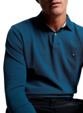 Polo Tommy Hilfiger 1985 Regular Azul para Homem