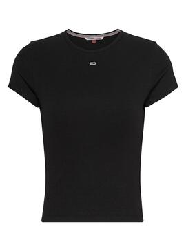 T-Shirt Tommy Jeans Essential Preto para Mulher
