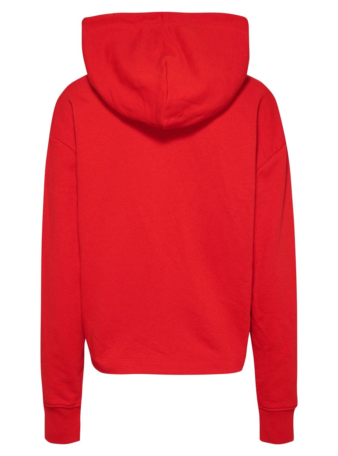 Sweat Tommy Jeans Relaxed Essential Vermelho Mulher