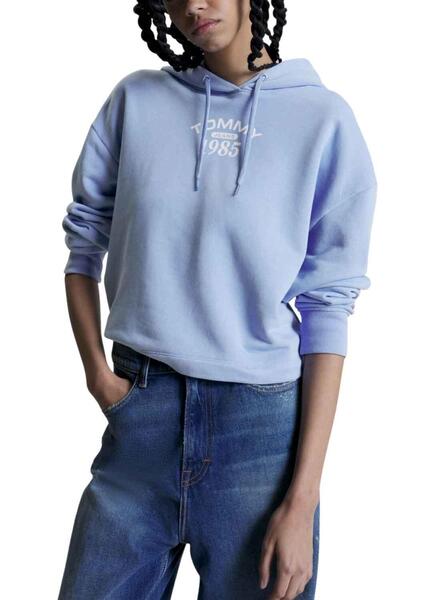 Sweatshirt com capuz Calvin Klein Jeans Logo Drawcord mulher