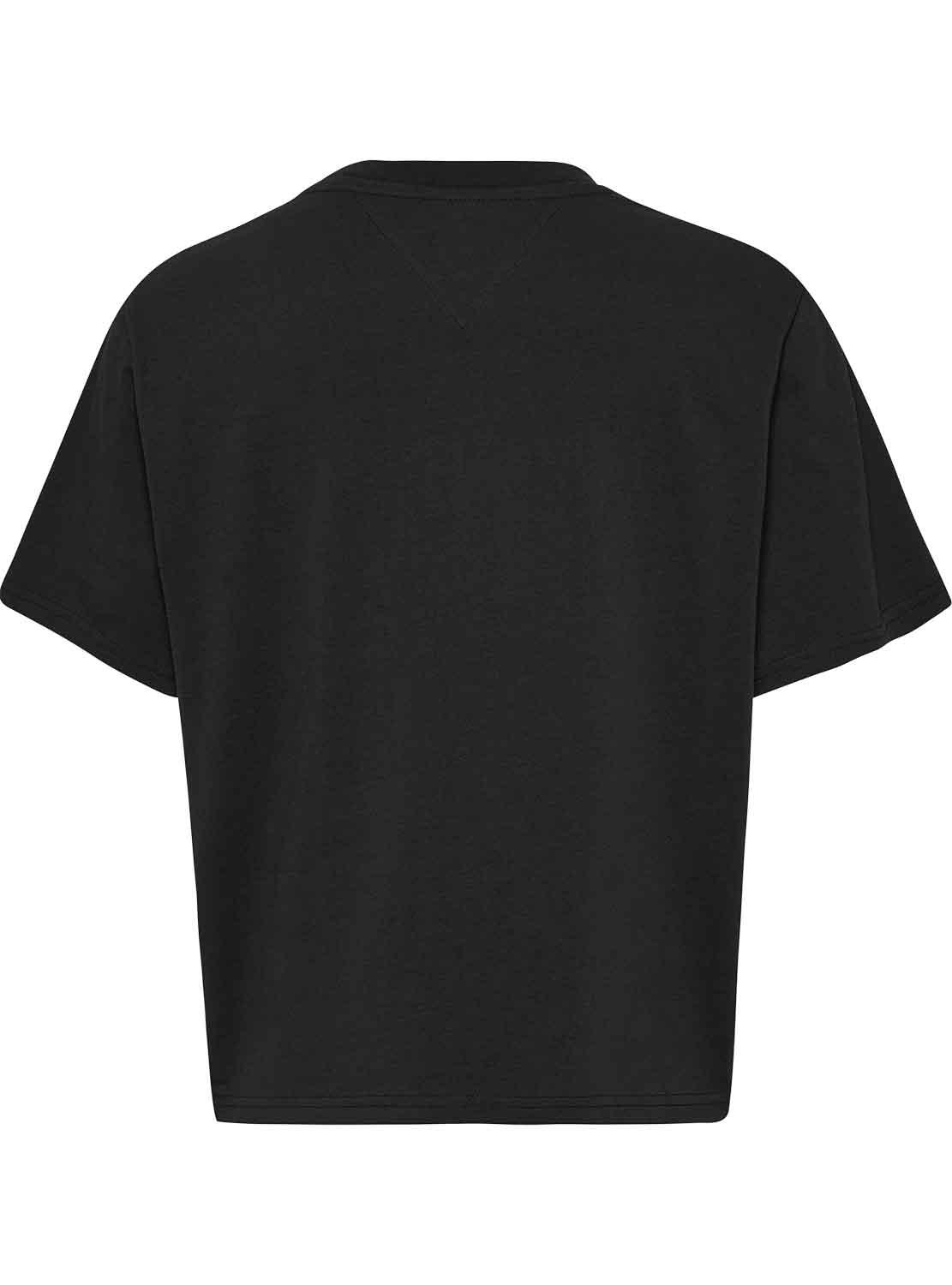 T-Shirt Tommy Jeans Classic Luxe 2 Preto Mulher