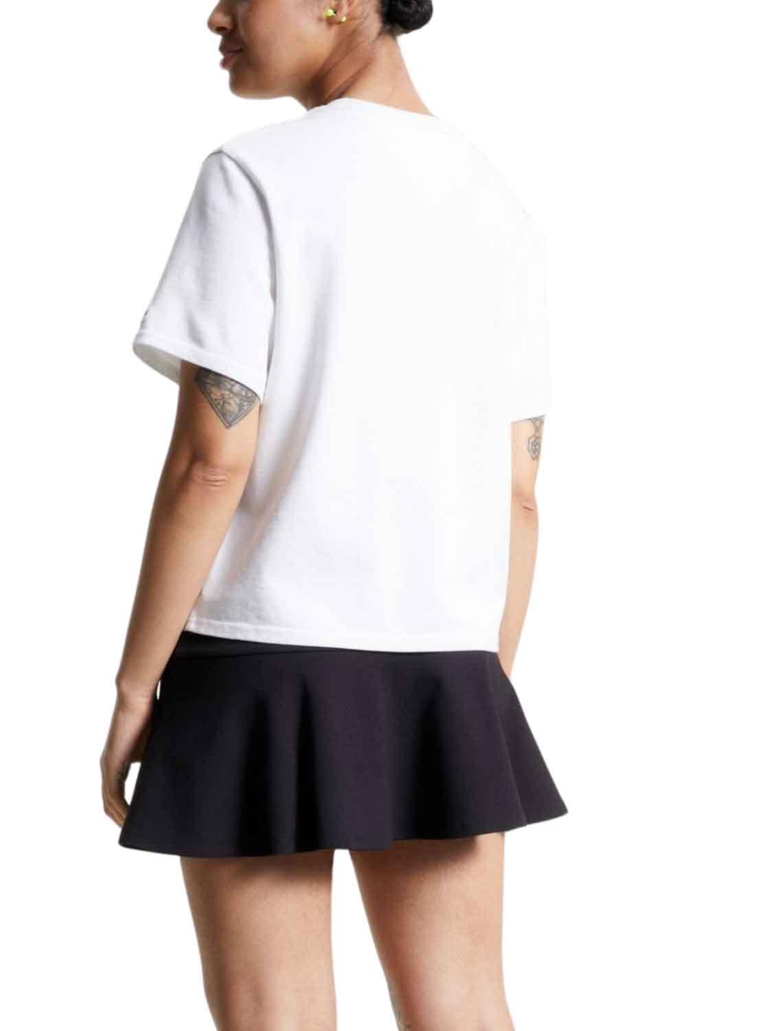 T-Shirt Tommy Jeans Modern Prep Flag Branco Mulher