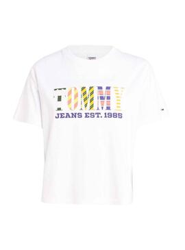 T-Shirt Tommy Jeans Classic Luxe 2 Branco Mulher