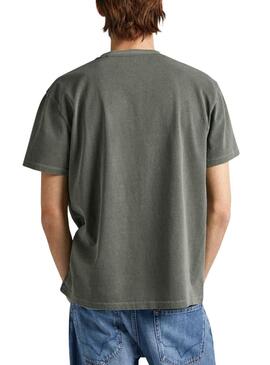 T-Shirt Pepe Jeans Oxford Verde para Homem