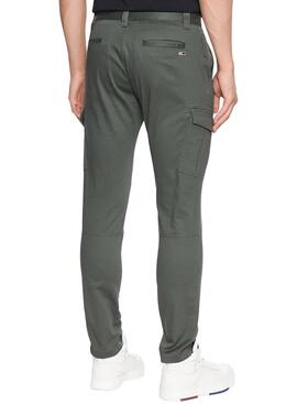 Calças Tommy Jeans Scanton Cargo Verde Homem