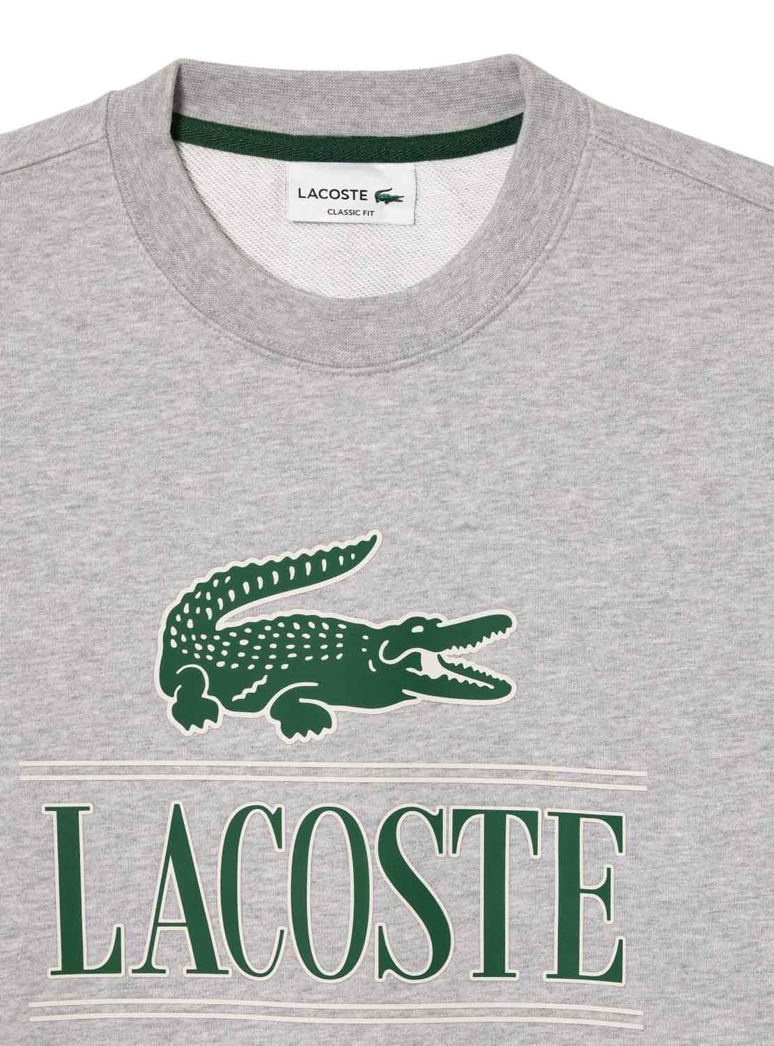 Sweat Lacoste Insignia Cinza para Homem